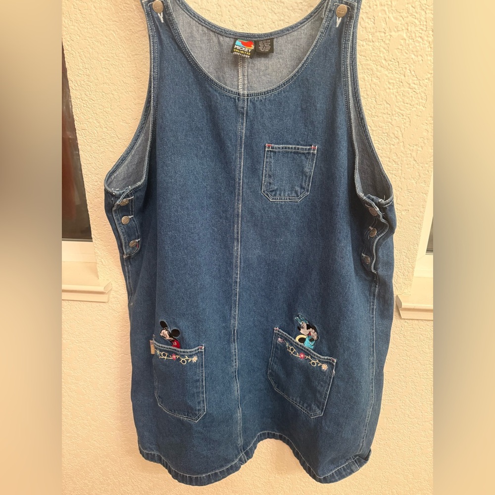 Disney Mickey and Minnie Unlimited Jerry Leigh Jumper Dress 💯 % Cotton Dress